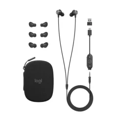 Auriculares Logitech Zone Wired Eearbuds Grafito