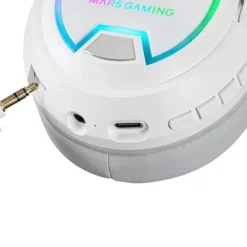 Auriculares Mars Gaming MHW100 ARGB Flow Blanco