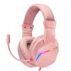 Auriculares Mars Gaming MH122 FRGB Ultra-Bass Rosa