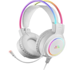 Auriculares Mars Gaming MHRGB 360º Chroma RGB Flow Blanco