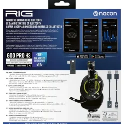 Auriculares Nacon RIG 600 Pro HS Multiplataforma Wireless