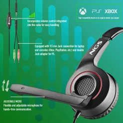 Auriculares NGS MSX 10 Pro Negro