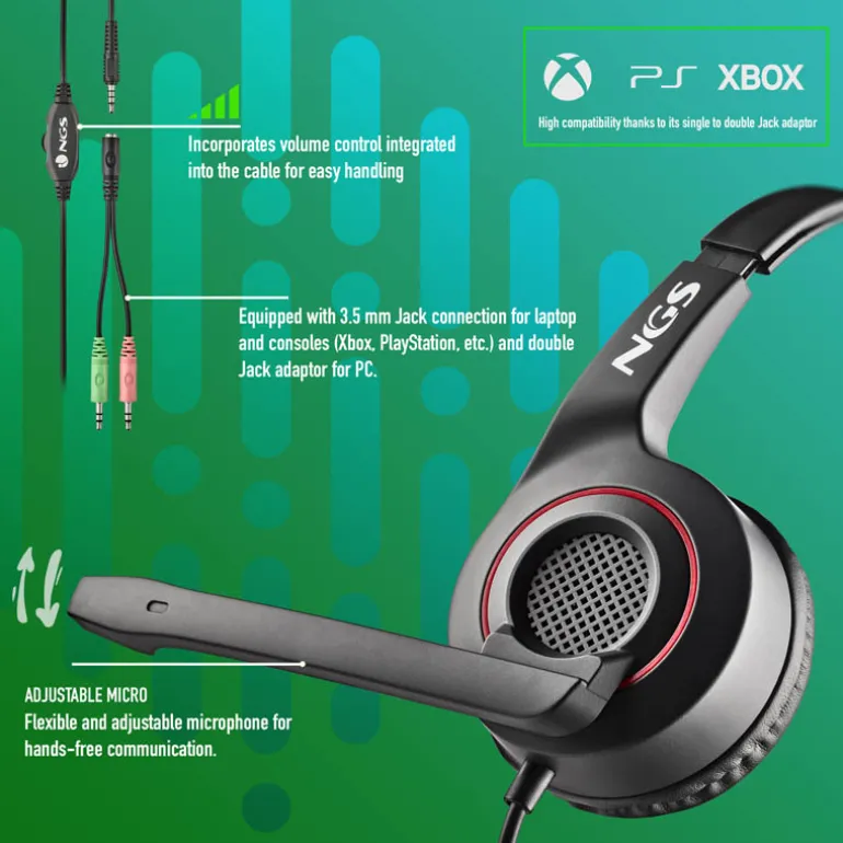 Auriculares NGS MSX 10 Pro Negro