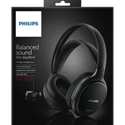 Auriculares Philips SHC5200 Hi-Fi Inalambrico Negro