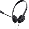 Auriculares Trust Chat Headset 24659 Con Micrófono Jack 3.5 Negros