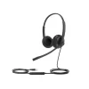 Auriculares Yealink UH34 Dual Teams Cuero Sintético Suave Negro