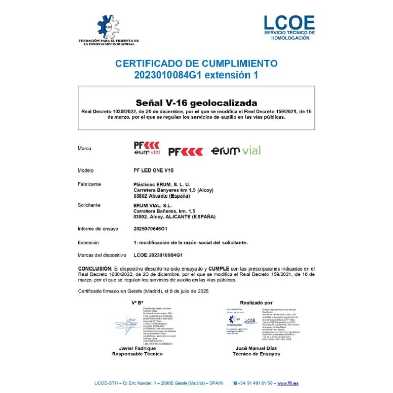 Baliza de Señalización Led One Luz Emergencia V16 3.0 Homologada DGT
