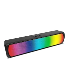 Barra Sonido Krom K-Pop RGB 3W Bluetooth Negro