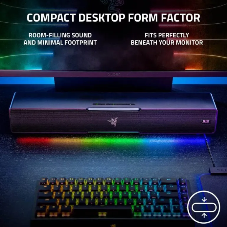 Barra Sonido Razer Leviathan V2 65W Bluetooth 5.2 Negro