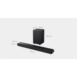 Barra Sonido TCL S643WE SoundBar 240W Subwoofer Bluetooth 5.3 Negro