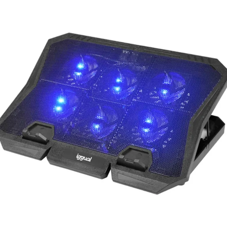 Base iggual RP6V17 Refrigeradora Con 6 Ventiladores Para Portátiles Hasta 17"