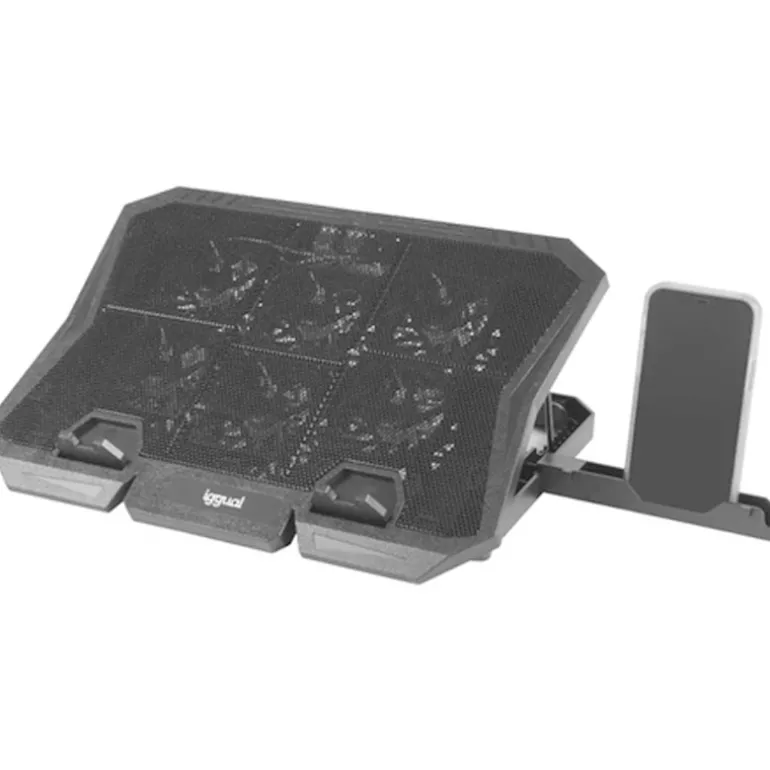 Base iggual RP6V17 Refrigeradora Con 6 Ventiladores Para Portátiles Hasta 17"