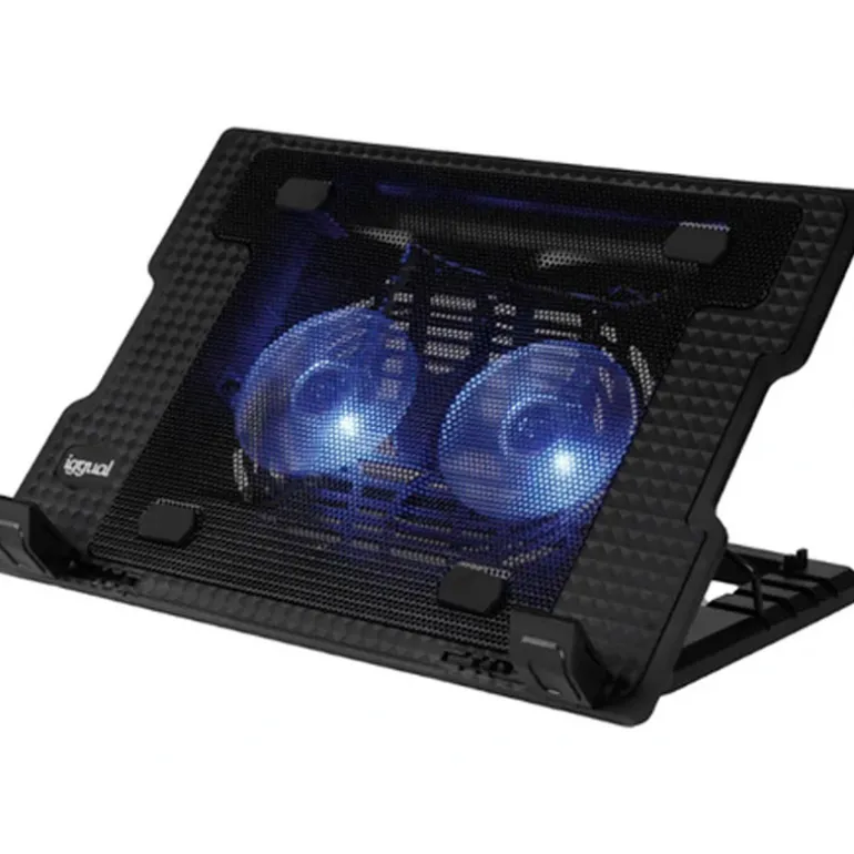 Base iggual RP2V17A Refrigeradora Con 2 Ventiladores Para Portátiles Hasta 17"