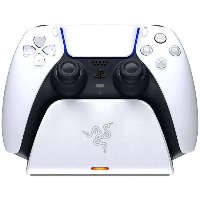 Base Razer Cargador Rápido Para Mando PS5 Blanco