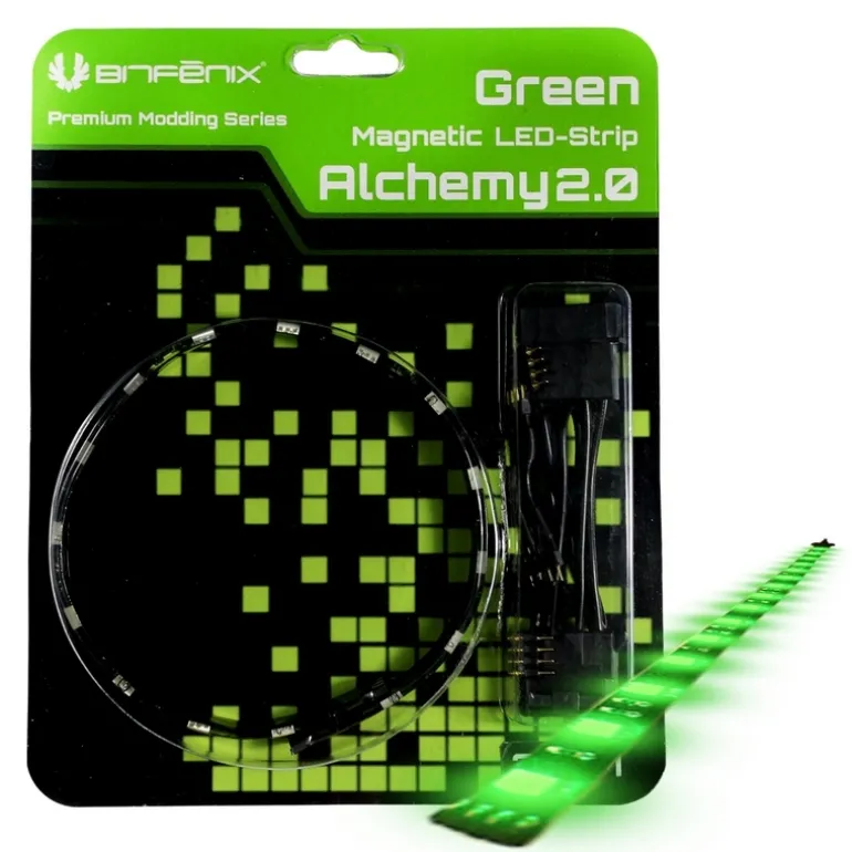BitFenix Alchemy 2.0 Magnetic Strip 12 cm Verde - Tira LED