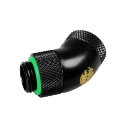 Bitspower Adaptador 45º G1/4" a IG G1/4" rotable - Matt Black