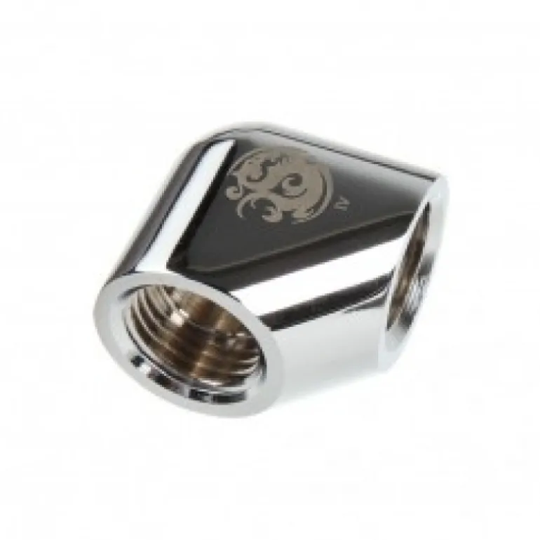 Bitspower Adapter 90º 2x G1/4" Plata - Adaptador