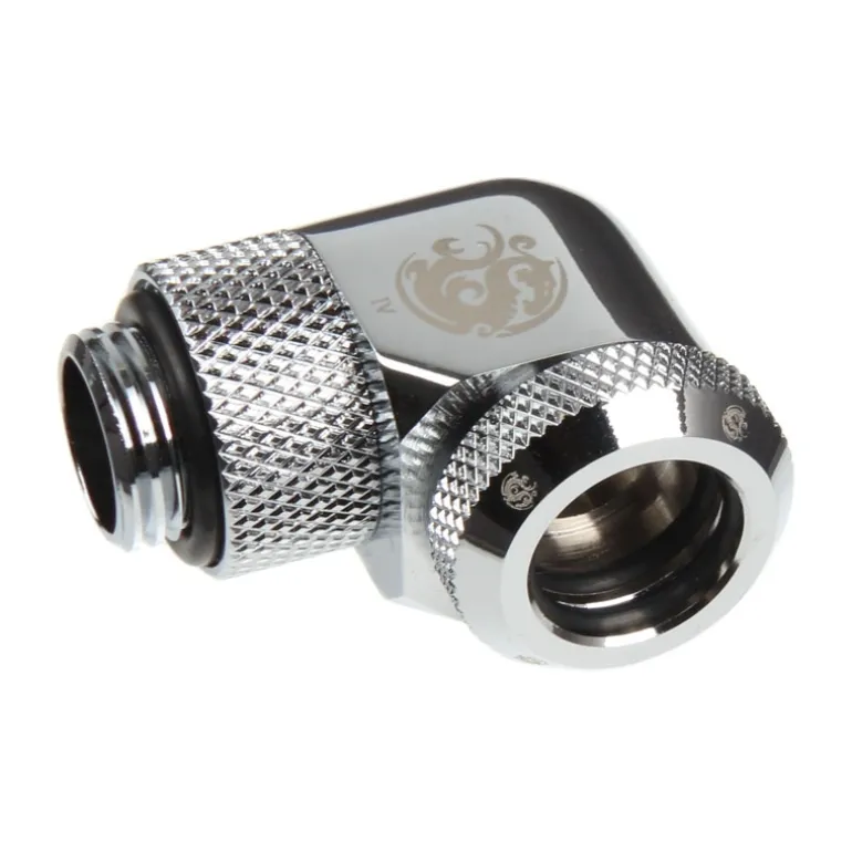 Bitspower Multi-Link 90º G1/4" 12mm AD Plata - Adaptador