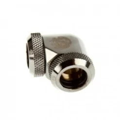 Bitspower Multi-Link Codo 90º 2x 12mm AD Negro Brillo - Racor