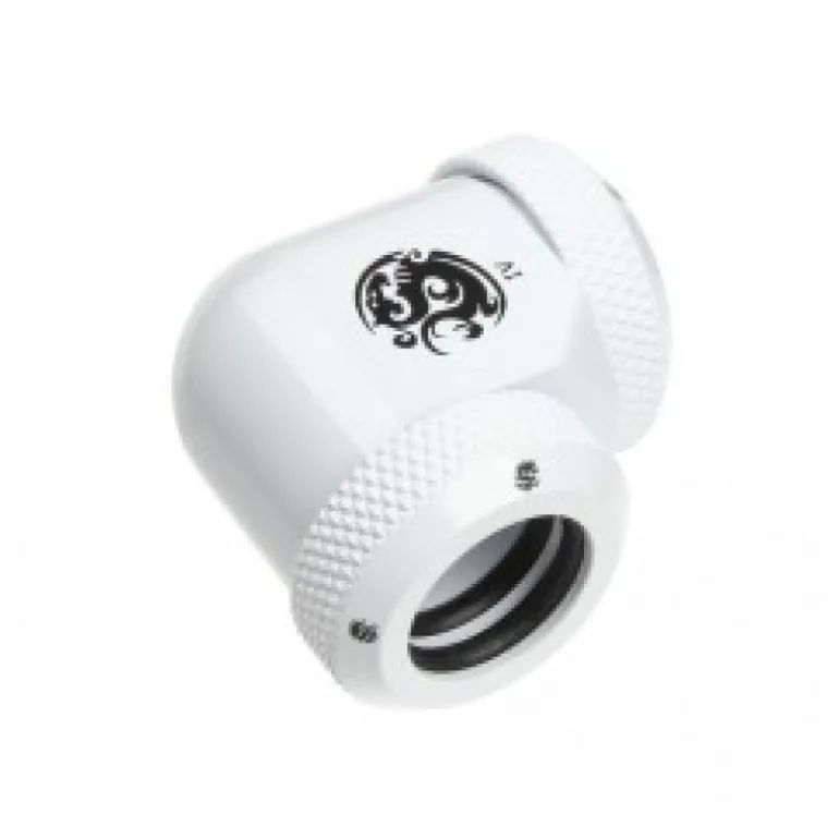 Bitspower Multi-Link Codo 90º 2x 12mm AD Blanco - Racor
