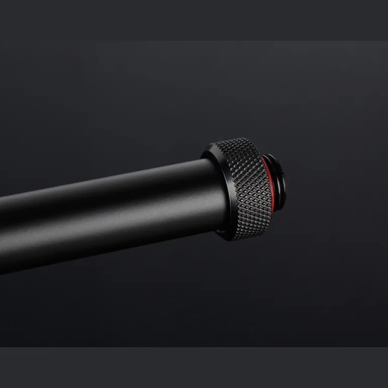 Bitspower No Chaflán Rigído Latón 16MM AD 500mm Negro Carbón - Tubo