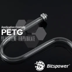 Bitspower None Chamfer PETG Link 16/12mm Transparente 1m - Tubo