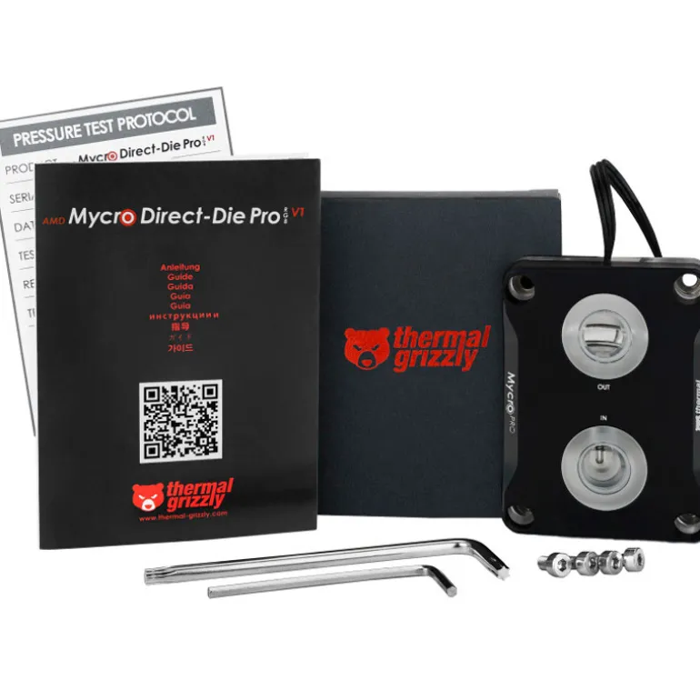 Bloque CPU Thermal Grizzly Mycro Direct-Die Pro RGB V1 De Agua Para Socket AM5