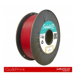 Bobina Sakata 3D Filamento PLA GO&PRINT 1.75mm 1Kg Rojo
