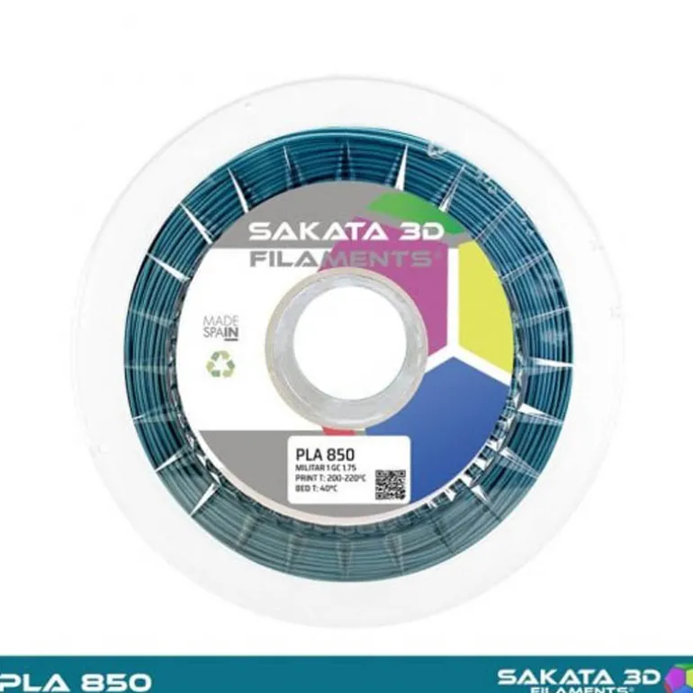 Bobina Sakata 3D Filamento PLA 1.75mm 1Kg Militar Tone 1
