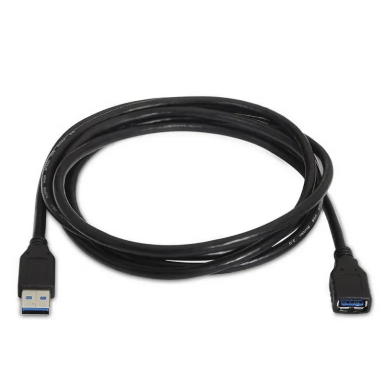 Cable Aisens Extensión USB 3.0 Tipo A Macho a A Hembra 1m Negro