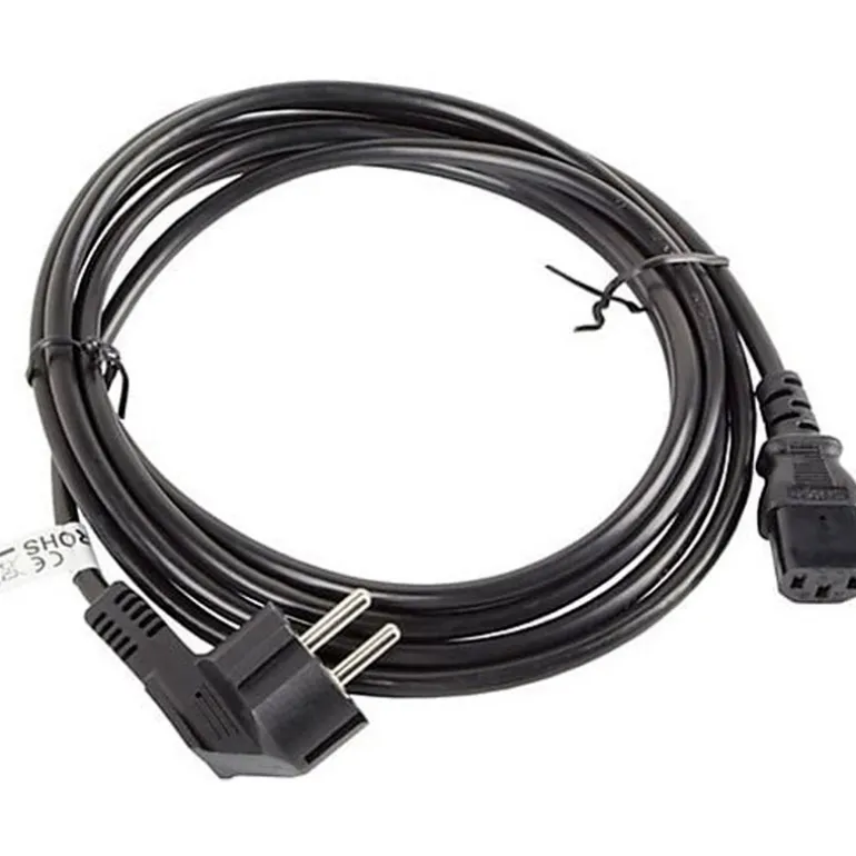 Cable Alimentación Lanberg CA-C13C-11CC-0050-BK C13 Acoplador CEE7/7 5m Negro