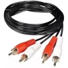 Cable Audio Equip Cable Audio 2x RCA Macho a 2x RCA Macho 2.5M Negro