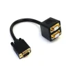 Cable Duplicador Divisor de Vídeo VGA de 2 puertos Salidas Compacto
