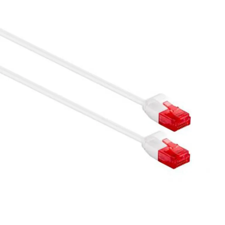 Cable Ewent Latiguillo RJ45 Cat.6 UTP Slim 0.25m Blanco