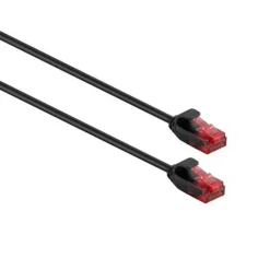 Cable Ewent Latiguillo RJ45 Cat.6 UTP Slim 2.0m Negro