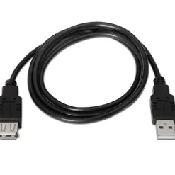 Cable Extensión  Aisens A101-0015 USB 2.0 M - H 1.0m Negro