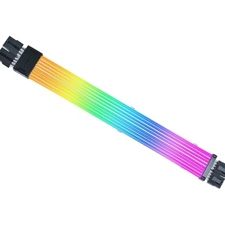 Cable Extensión Lian Li Strimer Wireless ARGB PW8-1W 2 x 8 Pines Para GPU Blanco