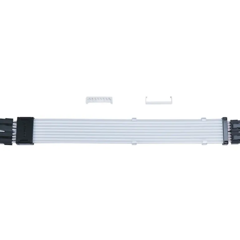 Cable Extensión Lian Li Strimer Wireless ARGB PW8-1W 2 x 8 Pines Para GPU Blanco