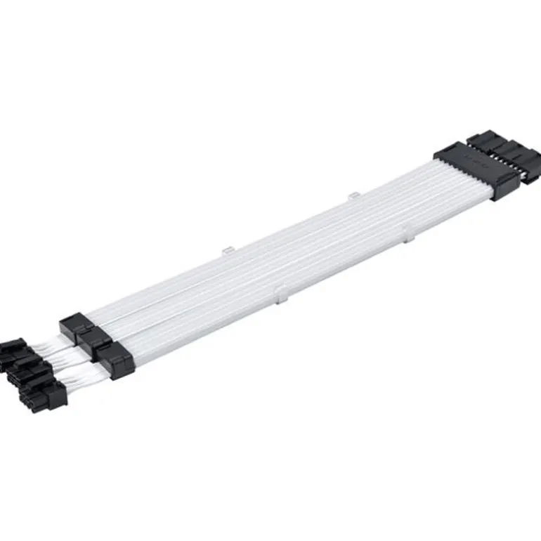 Cable Extensión Lian Li Strimer Wireless ARGB 3 x 8 Pines Para GPU Blanco