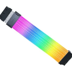 Cable Extensión  Lian Li Strimer Wireless ARGB PW24-1W-T  24 Pines Para Placa Base Blanco + Controlador