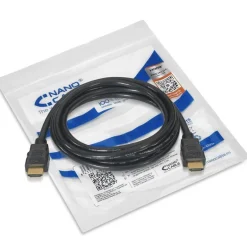 Cable HDMI Nano Cable HDMI V2.0 / HEC 4K@60Hz 18Gbps A/M-A/M Negro 1.5m