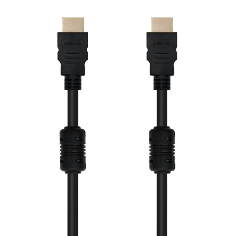 Cable HDMI Nano Cable HDMI Alta Velocidad / HEC Con Ferrita Negro 5m