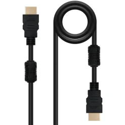 Cable HDMI Nano Cable HDMI Alta Velocidad / HEC Con Ferrita Negro 3m
