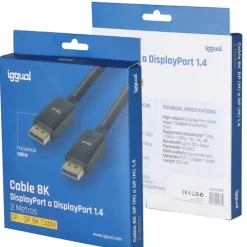 Cable iggual DisplayPort (M) 1.4 8K@60Hz 2m