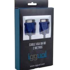 Cable iggual IGG318577 Conmutador VGA (M-M) 2m Negro