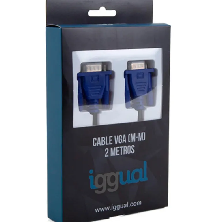 Cable iggual IGG318577 Conmutador VGA (M-M) 2m Negro