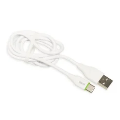Cable iggual USB A a USB C 1M Blanco