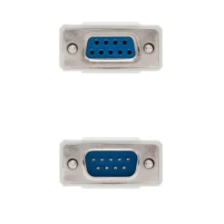 Cable Nano Cable Serie RS232 DB9 M-H 1.8M Blanco