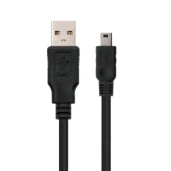 Cable Nano Cable USB 2.0 AM Mini-BM 0.5 Negro
