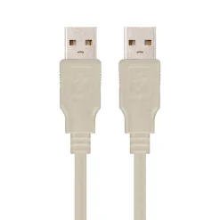 Cable Nano Cable USB 2.0 Tipo AM-AM 2M Blanco